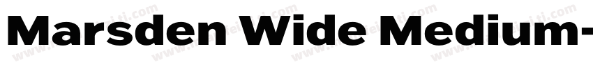Marsden Wide Medium字体转换